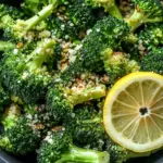 Bestes Airfryer Brokkoli mit Knoblauch und Zitrone