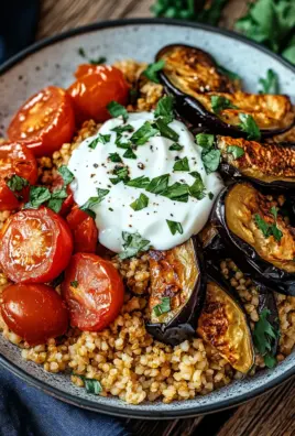 Bulgur with Tomatoes, Eggplant, and Yogurt
