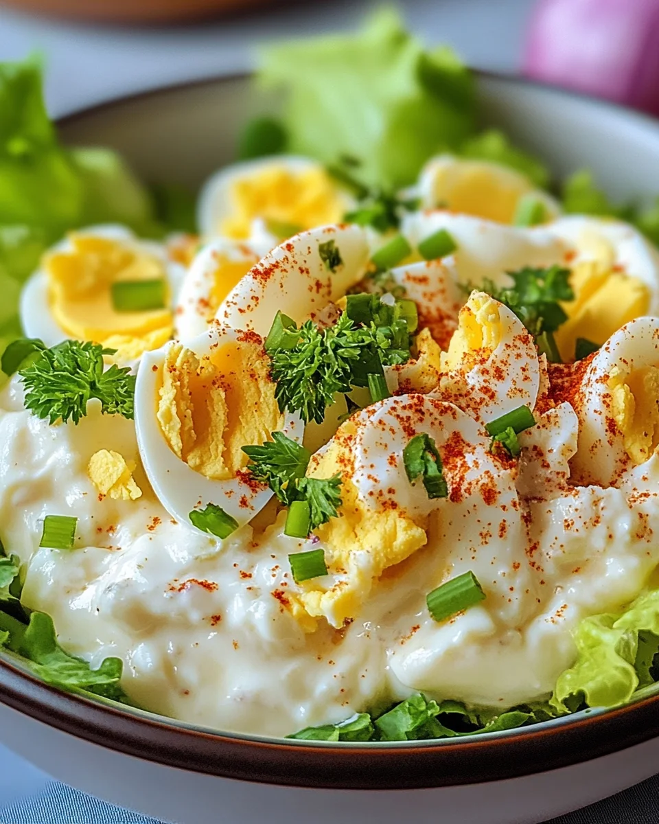 Eiersalat mit Joghurt