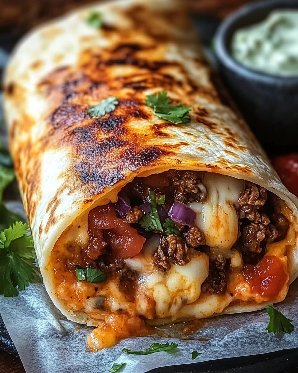 Gegrillter K&auml;se-Burrito