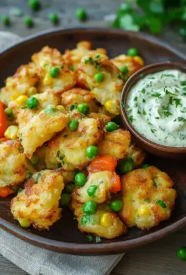 Gemüseschmarrn mit Kräuterdip