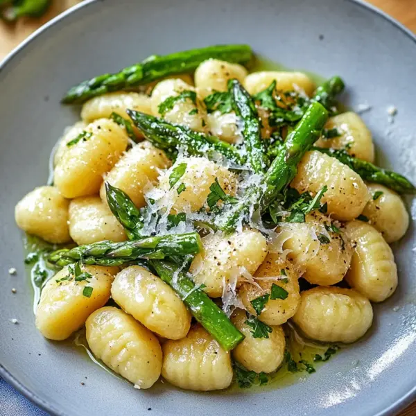 Gnocchi mit grünem Spargel