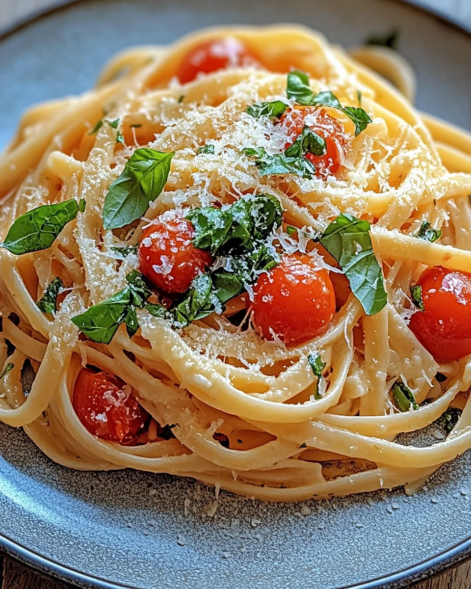 Linguine mit Tomaten-Parmesansoße 20 Linguine