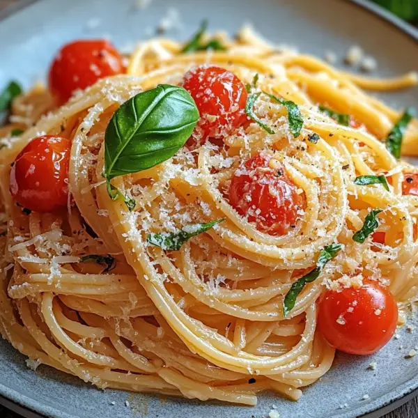 Linguine mit Tomaten-Parmesansoße