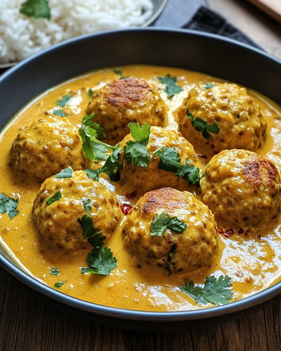Linsenb&auml;llchen in Currysauce