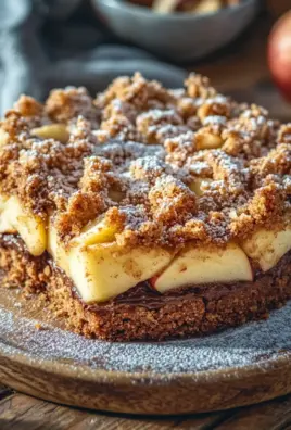 Marmorierter Apfel-Streuselkuchen mit Zimt und Nüssen