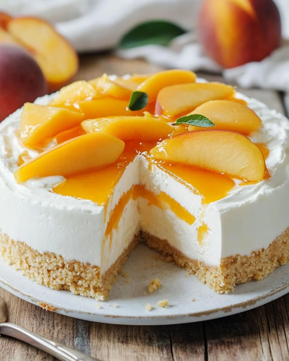 Pfirsich Maracuja Torte ohne Backen