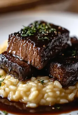 Tender Beef Brisket in Cola with Creamy Parmesan Risotto