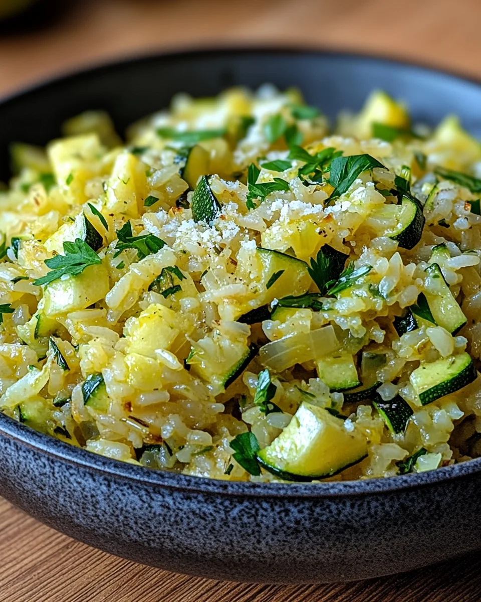 Zucchini-Reis-Pfanne