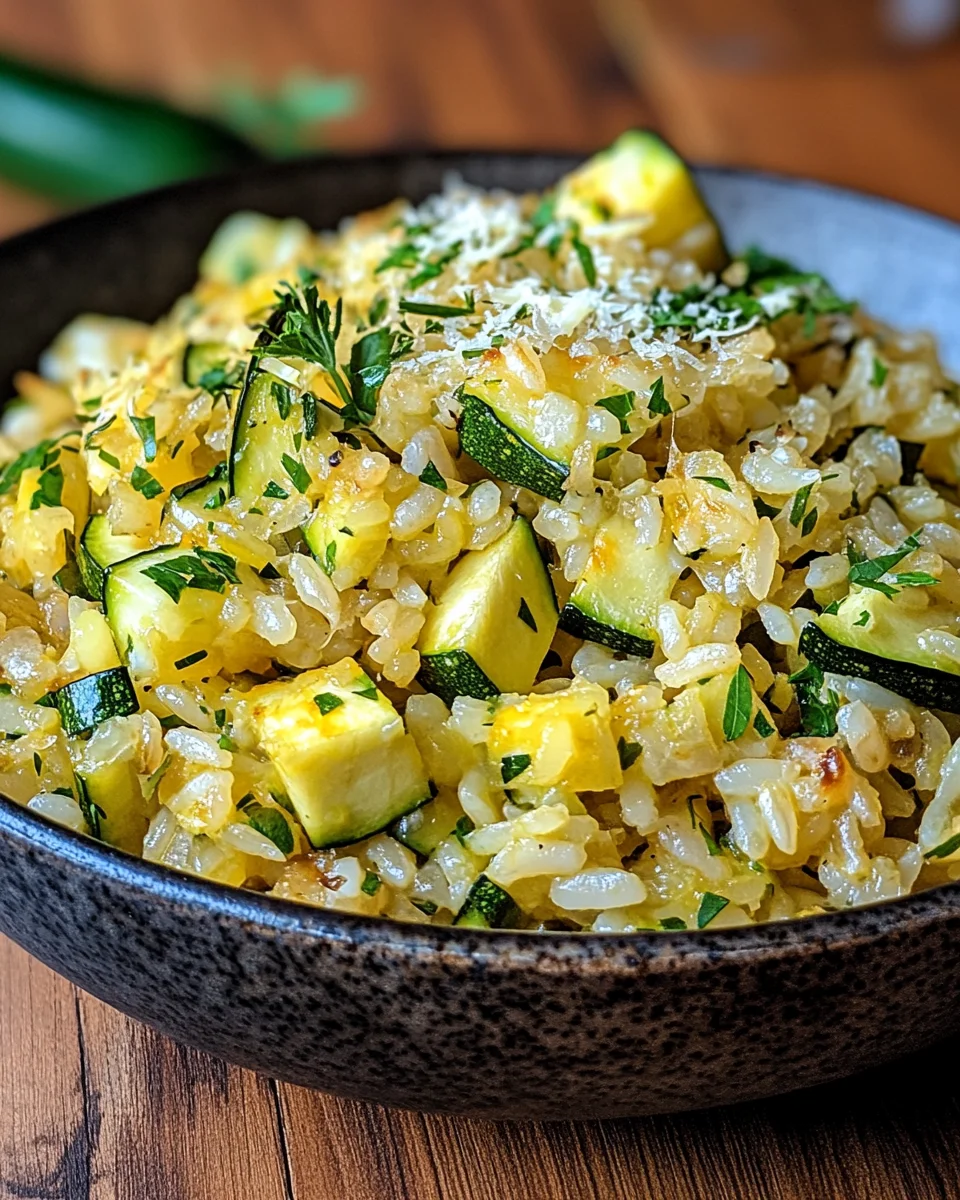 Zucchini-Reis-Pfanne