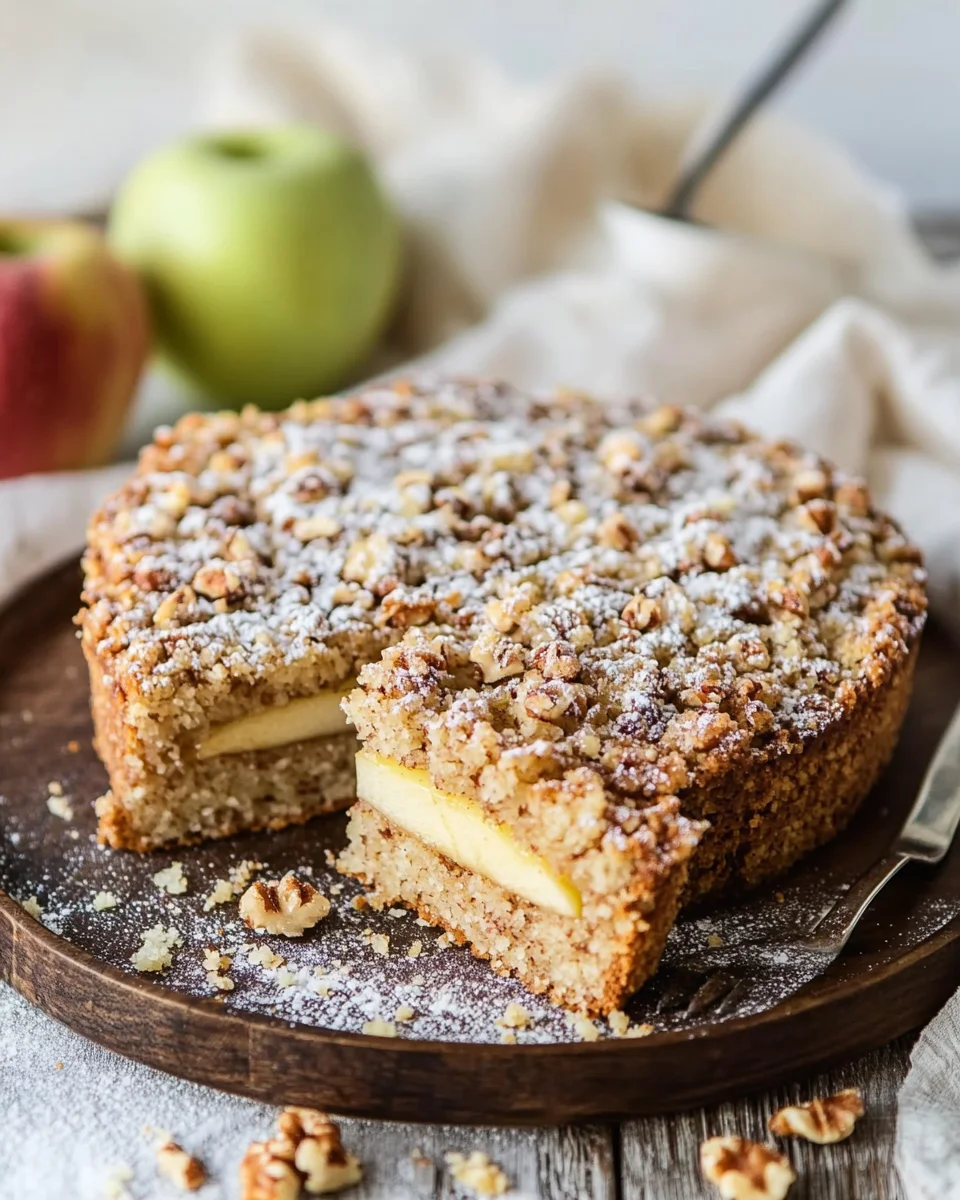 Apfel-Walnuss-Streusel-Kuchen