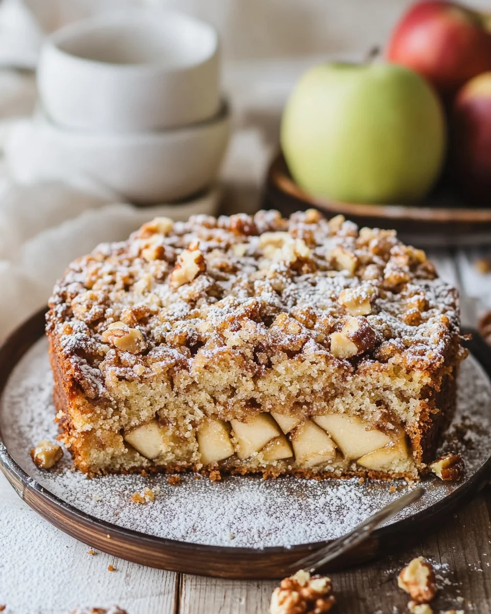 Apfel-Walnuss-Streusel-Kuchen