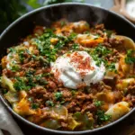 Bombastische Spitzkohl-Hackfleisch-Pfanne