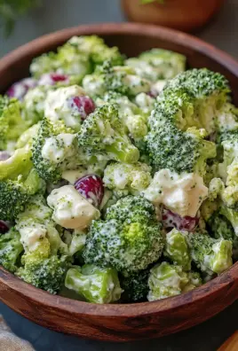Brokkoli-Salat mit cremiger Sauce