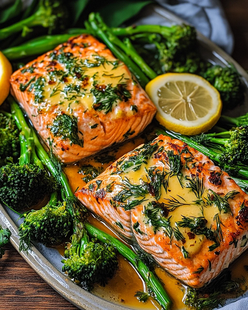 Buttergebackener Lachs mit Broccolini