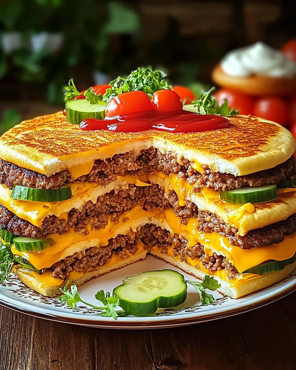 Cheeseburger-Torte