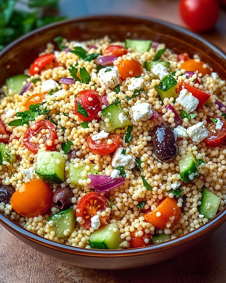 Couscous-Salat mit Feta
