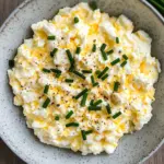 Eiersalat aus k&ouml;rnigem Frischk&auml;se