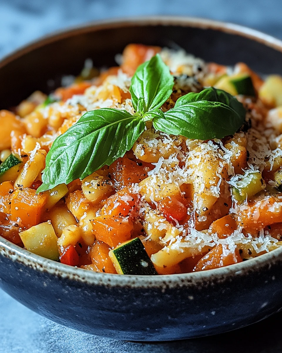 Ein-Topf-Kritharaki mit Gemüse und Parmesan 22 Ein-Topf-Kritharaki