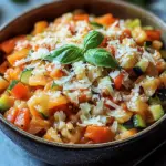 Ein-Topf-Kritharaki mit Gem&uuml;se und Parmesan