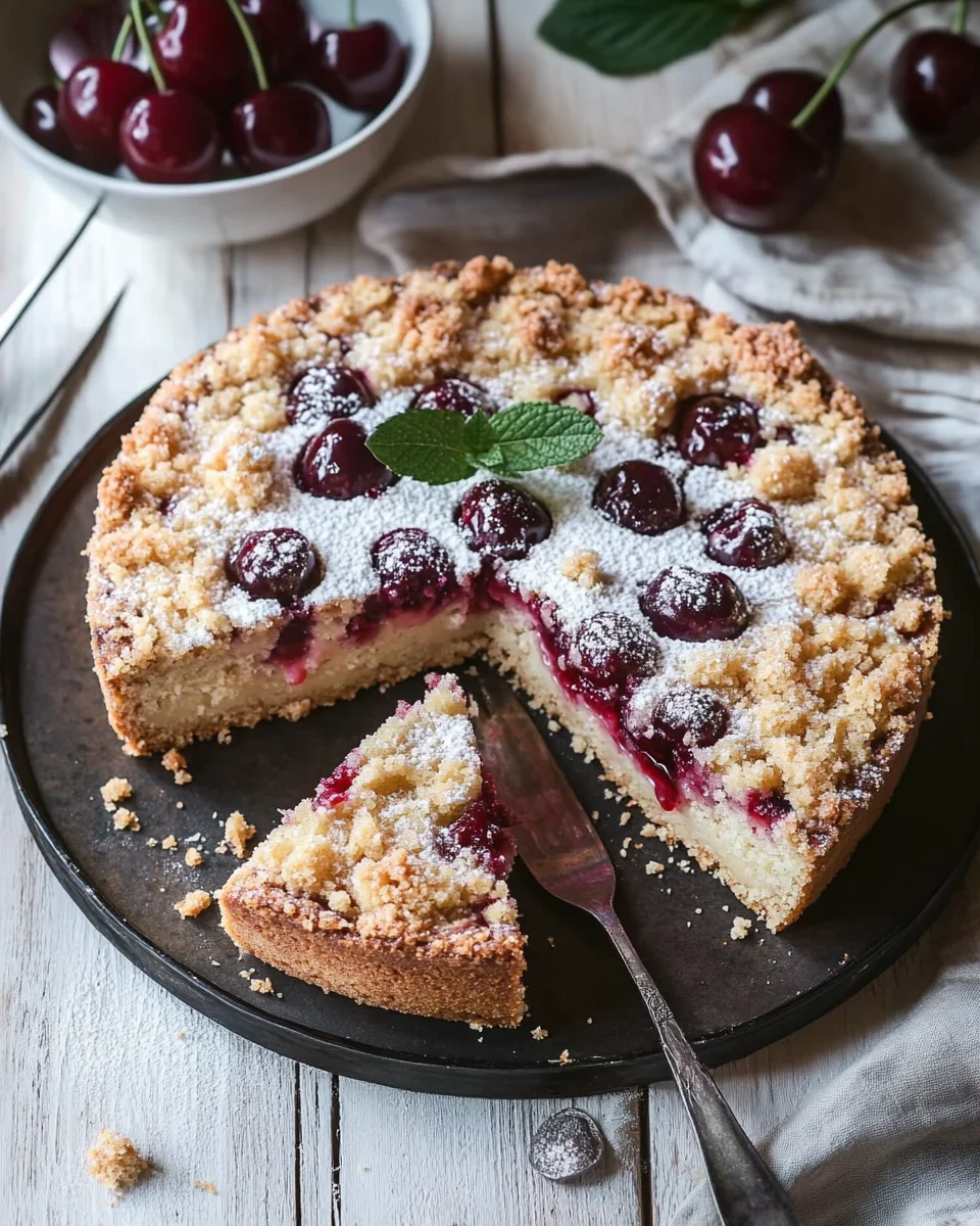Einfacher und schneller Kirsch-Streusel-Kuchen 18 Einfacher