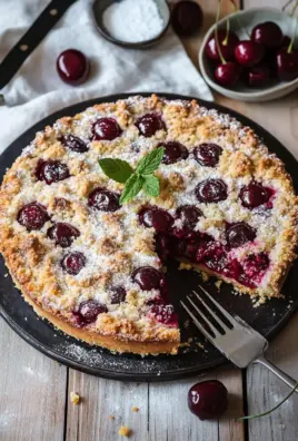 Einfacher und schneller Kirsch-Streusel-Kuchen