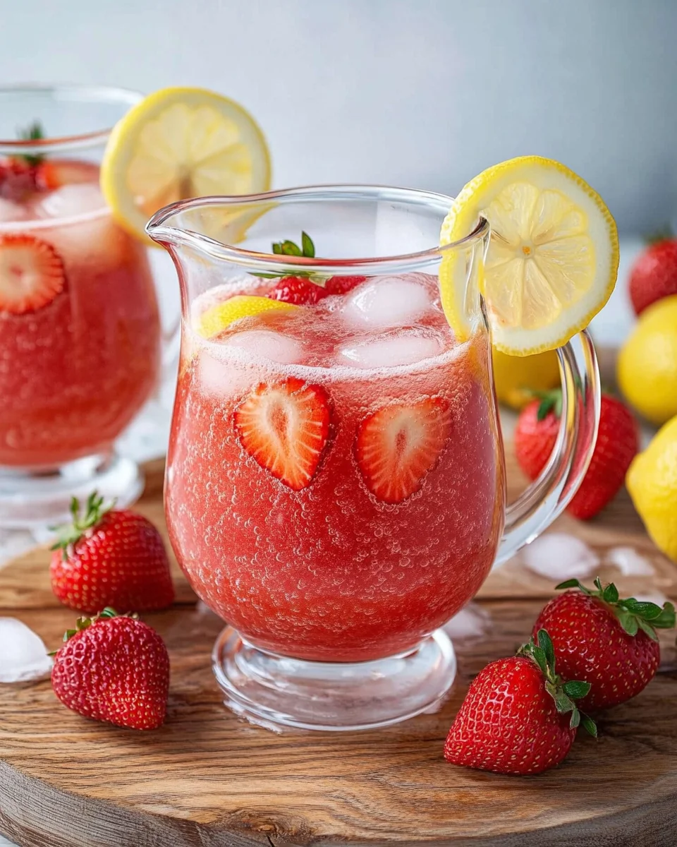 Erdbeer-Zitronen-Limonade selber machen ohne Zucker 17 Erdbeer-Zitronen-Limonade