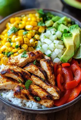 Fajita-Huhn-Burrito-Schüssel