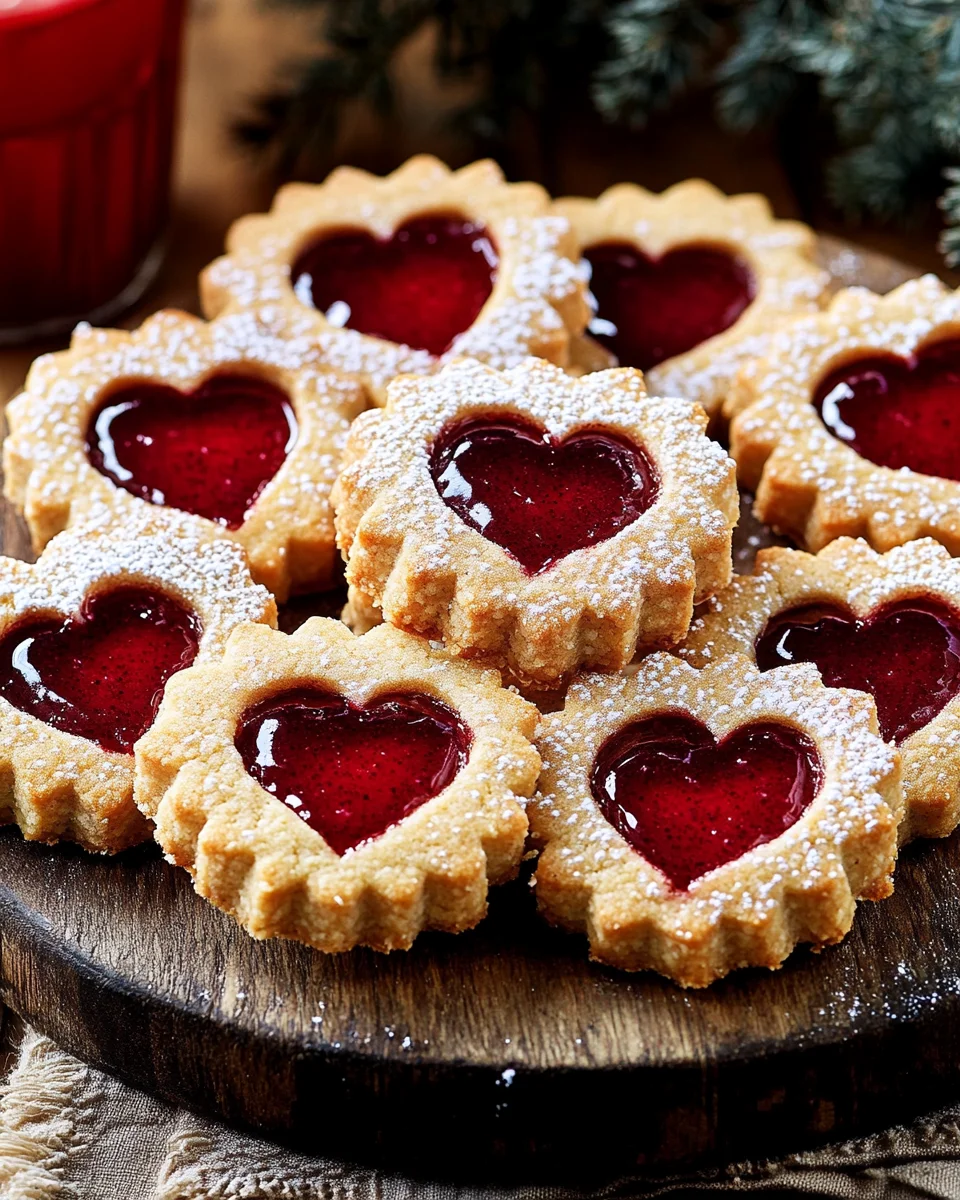 Feine Linzer-Pl&auml;tzchen mit Marmelade