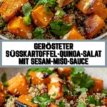 Gerösteter Süßkartoffel-Quinoa-Salat mit Sesam-Miso-Sauce 25 Pinterest Hidden Image