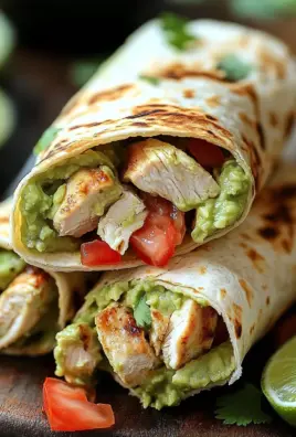 Guacamole Chicken Wraps