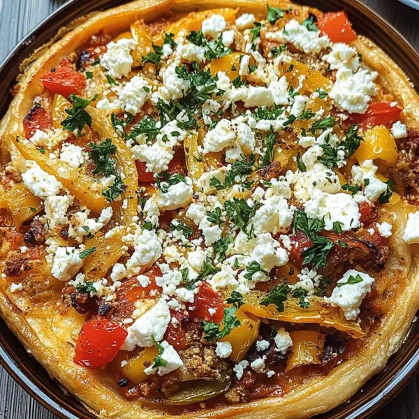 Gyrosauflauf mit Schafskäse