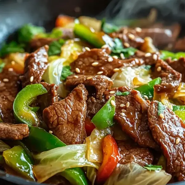 Hearty Beef and Cabbage Wok