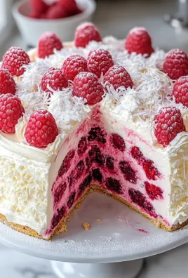 Himbeer-Raffaello-Torte ohne Gelatine