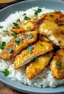 Honig Senf Hähnchen mit Reis