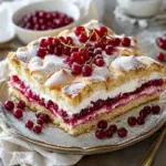 Johannisbeerkuchen mit Baiserhaube