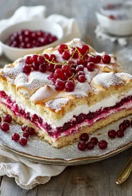 Johannisbeerkuchen mit Baiserhaube