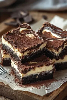 Käsekuchen Brownies mit Frischkäse und Schokolade