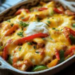 K&auml;siger Fajita H&auml;hnchen Auflauf