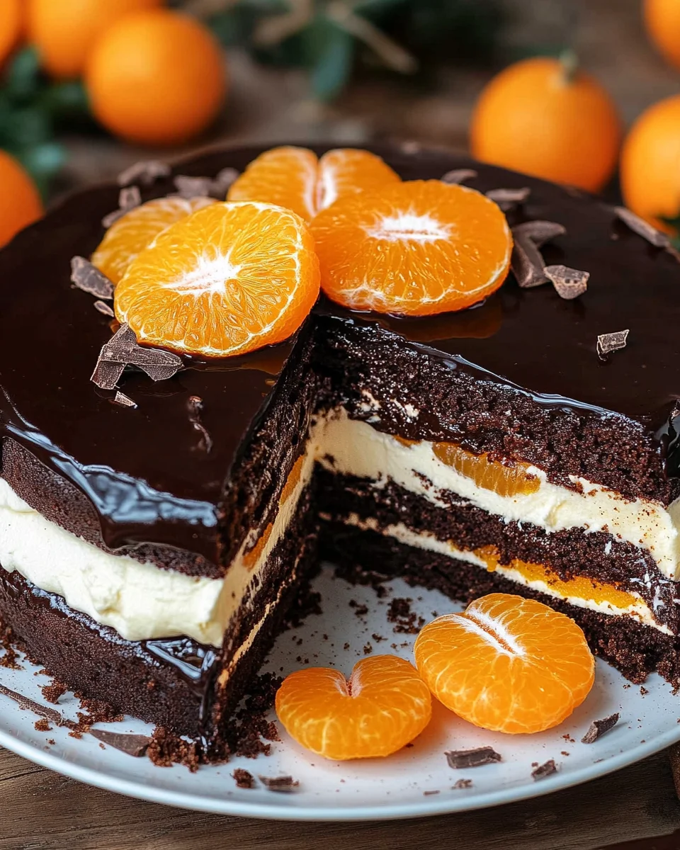 Lebkuchen-Torte mit Paradiescreme und Mandarinen 24 Lebkuchen-Torte mit Paradiescreme und Mandarinen