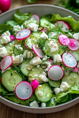 Leichter Frühlingssalat mit Radieschen & Joghurt-Dressing