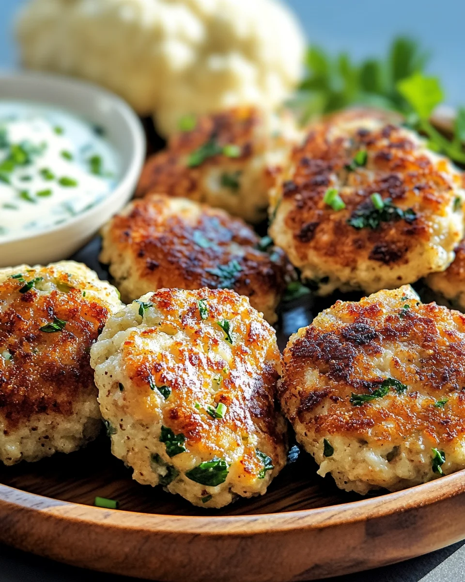 Low Carb Blumenkohl Frikadellen