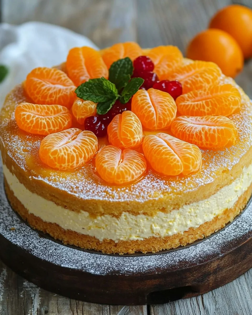 Mandarinen-Quark-Kuchen