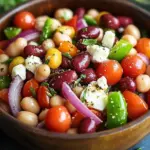 Mediterraner Bohnensalat