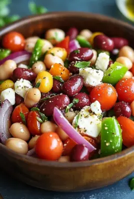 Mediterraner Bohnensalat