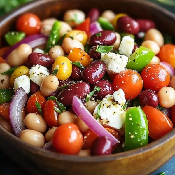 Mediterraner Bohnensalat
