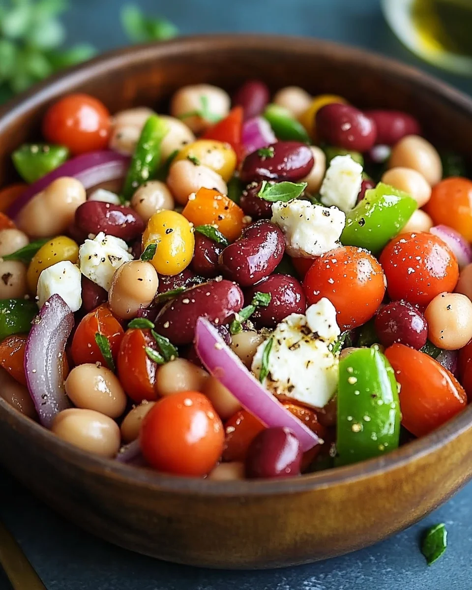 Mediterraner Bohnensalat