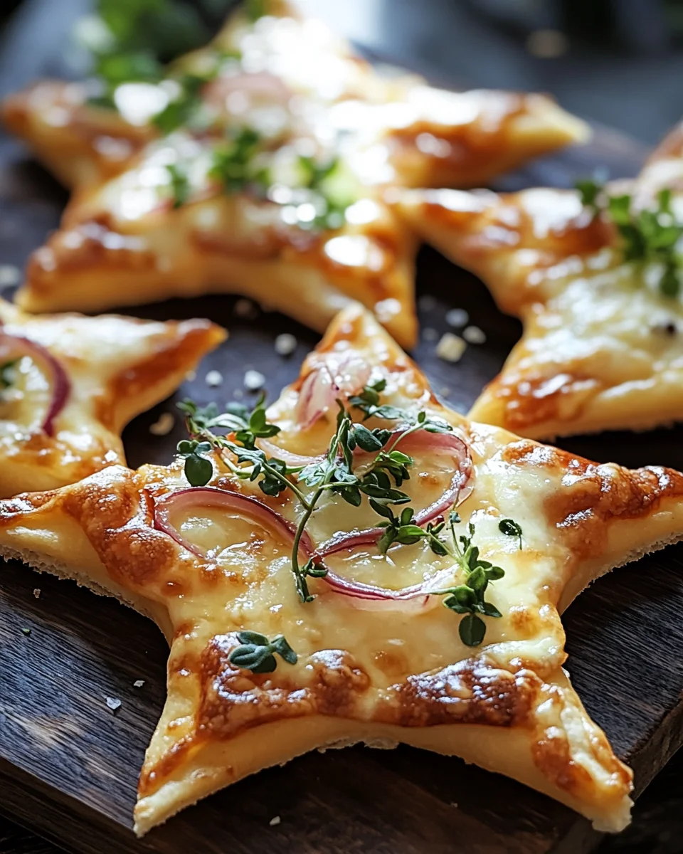 Mini-Flammkuchen-Sterne 20 Mini-Flammkuchen-Sterne