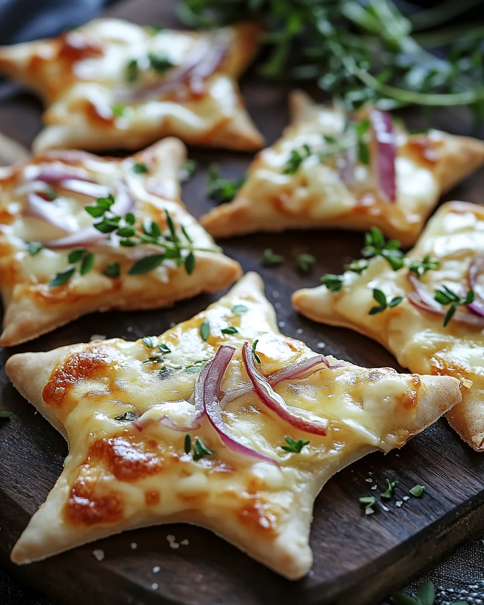Mini-Flammkuchen-Sterne