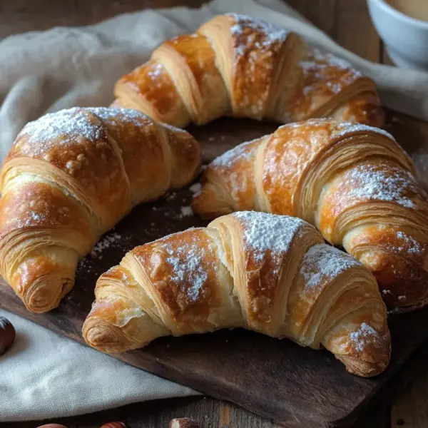 Nusshörnchen - Hefehörnchen mit Nussfüllung